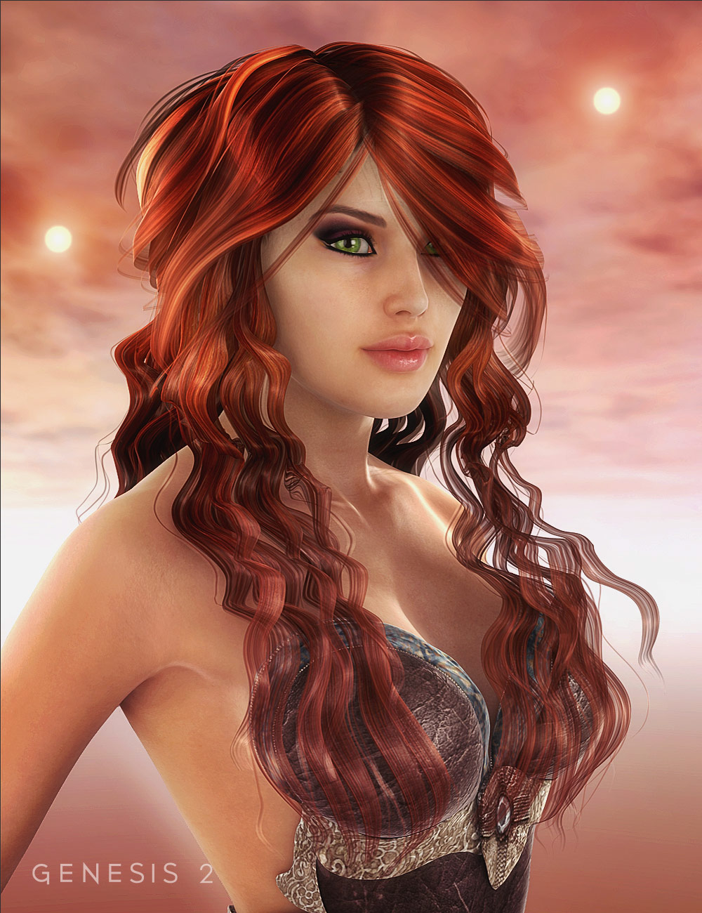 Mane Concern: Allessa Hair by: , 3D Models by Daz 3D