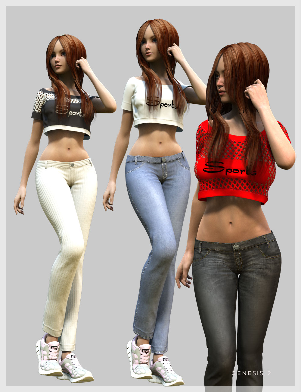 J Girl for Genesis 2 Female(s) by: Cute3D, 3D Models by Daz 3D