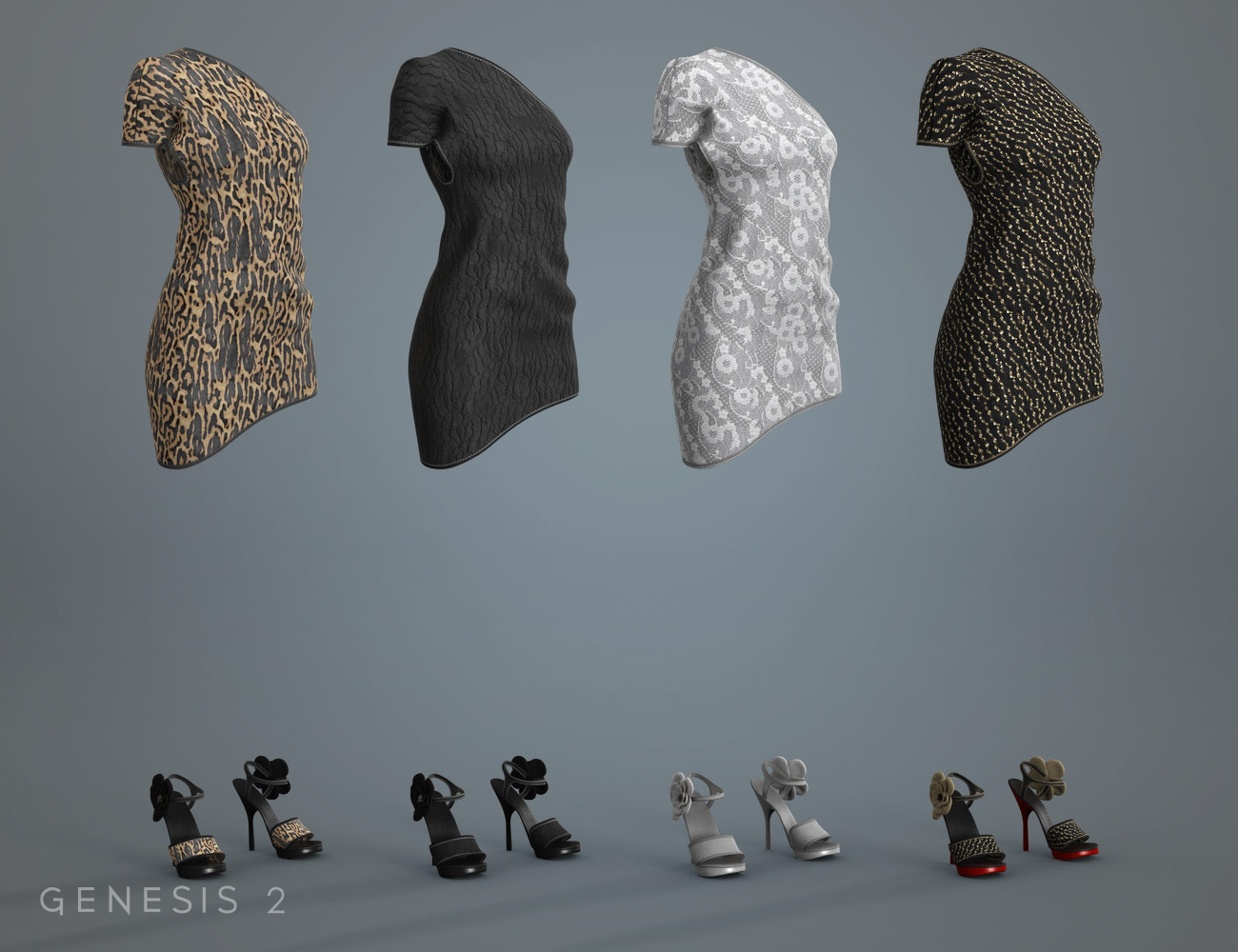 High Rise Party Dress Textures High Rise Party Dress Textures by: Sarsa, 3D Models by Daz 3D