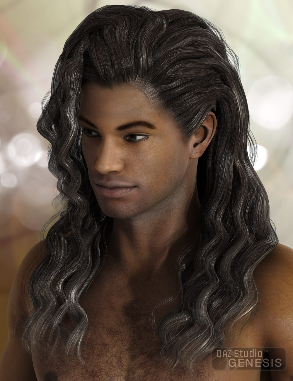 Julius Hair for Genesis by: AprilYSH, 3D Models by Daz 3D