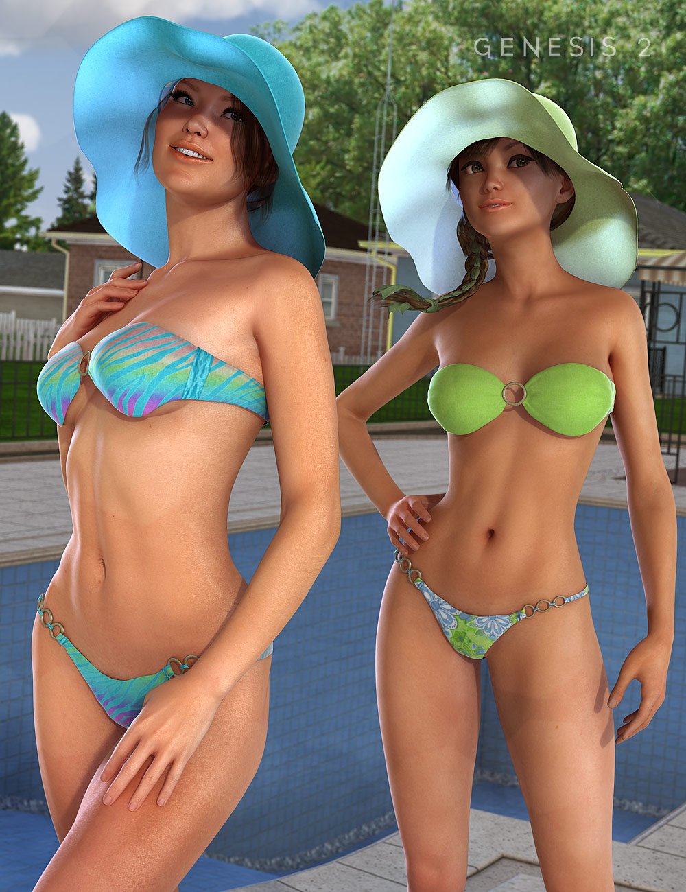 Ring Bikini Textures by: Barbara BrundonSarsa, 3D Models by Daz 3D