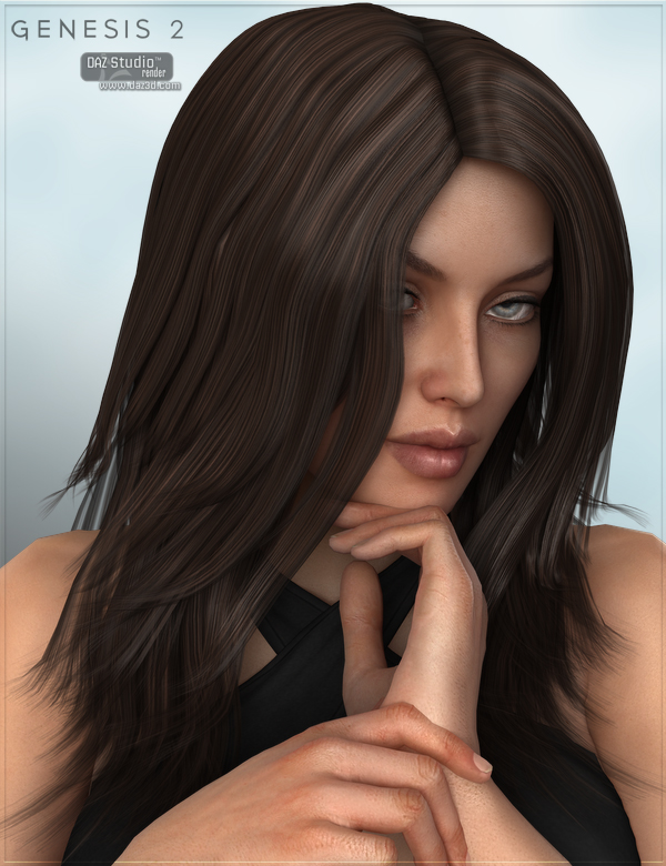 Cici Hair for Genesis 2 Female(s) by: Nikisatez, 3D Models by Daz 3D