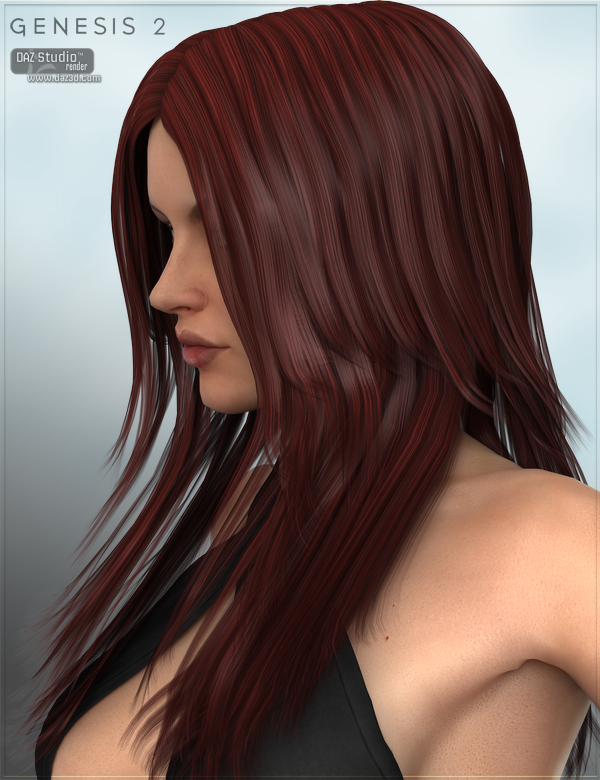 Cici Hair for Genesis 2 Female(s) by: Nikisatez, 3D Models by Daz 3D