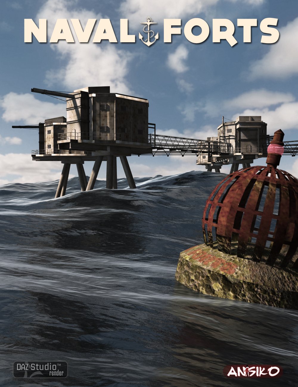 Naval Forts by: Ansiko, 3D Models by Daz 3D