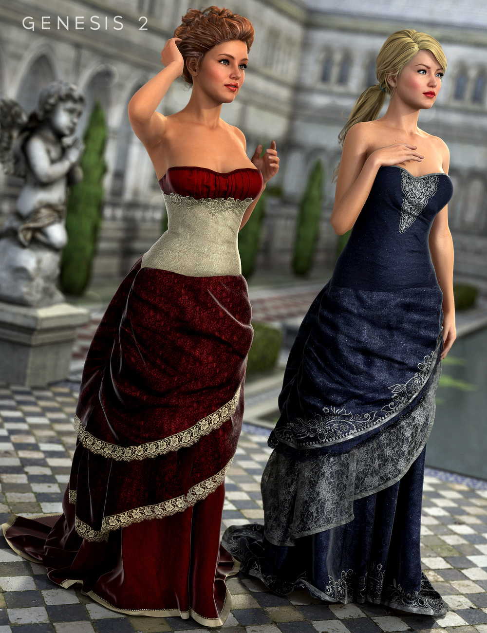 Maid of Honor Textures by: Sarsa, 3D Models by Daz 3D
