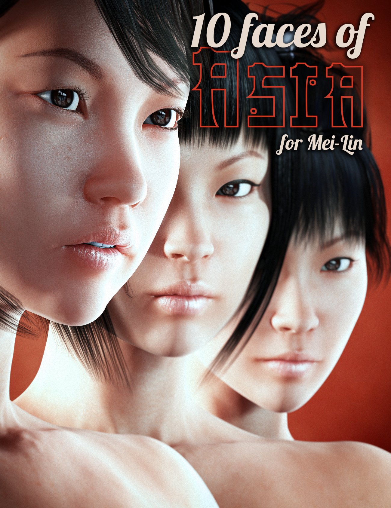 10 Faces of Asia by: Cake One, 3D Models by Daz 3D