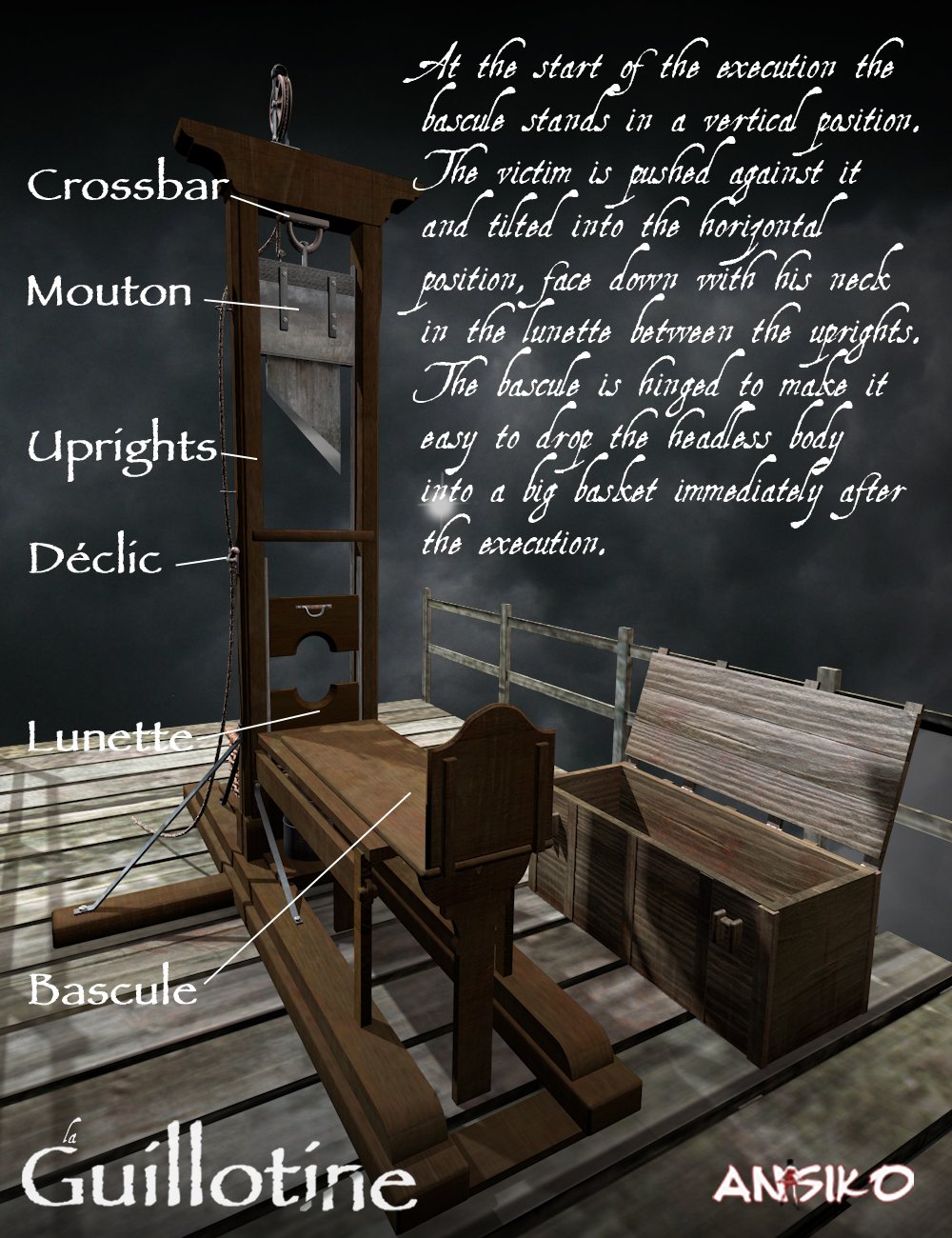 La Guillotine La Guillotine by: Ansiko, 3D Models by Daz 3D