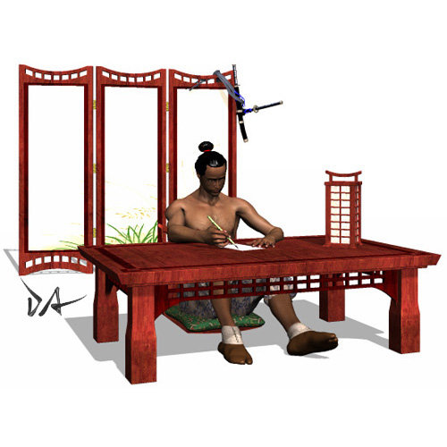Samurai Poses by: Don Albert, 3D Models by Daz 3D