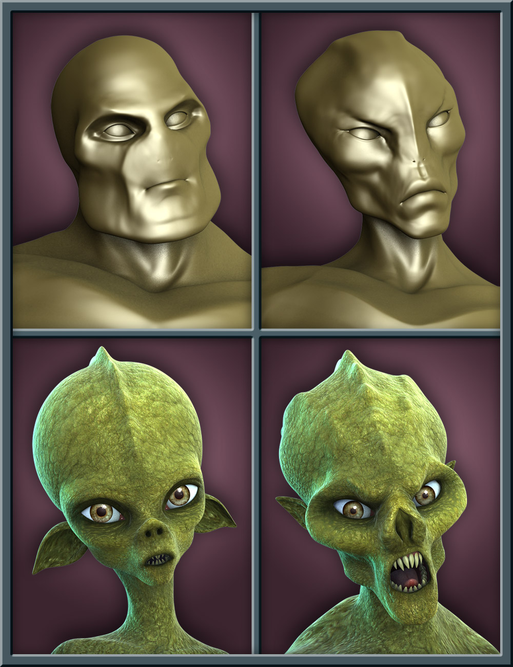 Capsces Creature Creator Shapes for Genesis 2 Male(s) by: Capsces Digital Ink, 3D Models by Daz 3D