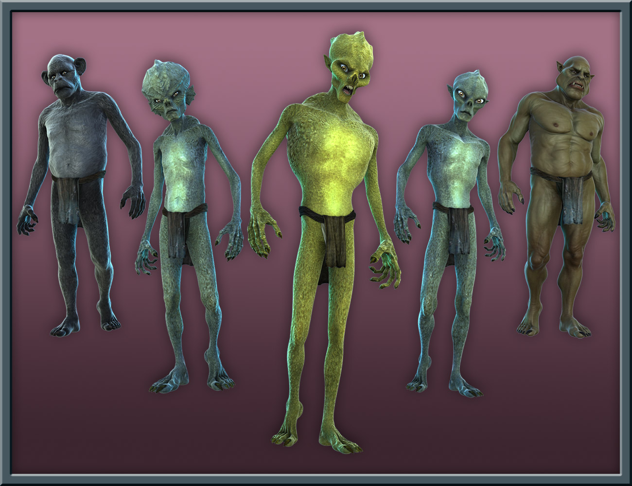 Capsces Creature Creator Shapes for Genesis 2 Male(s) by: Capsces Digital Ink, 3D Models by Daz 3D
