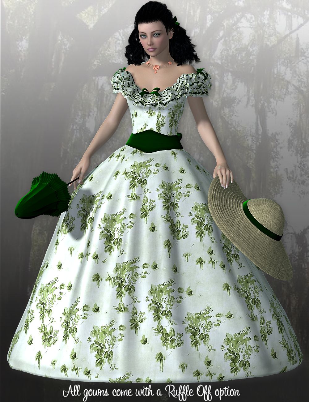 Southern Belle for Genesis 2 Female(s) by: WildDesigns, 3D Models by Daz 3D