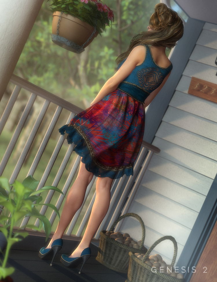 Southern Summer Dress for Genesis 2 Female(s) Southern Summer Dress for Genesis 2 Female(s) by: Barbara BrundonSarsa, 3D Models by Daz 3D
