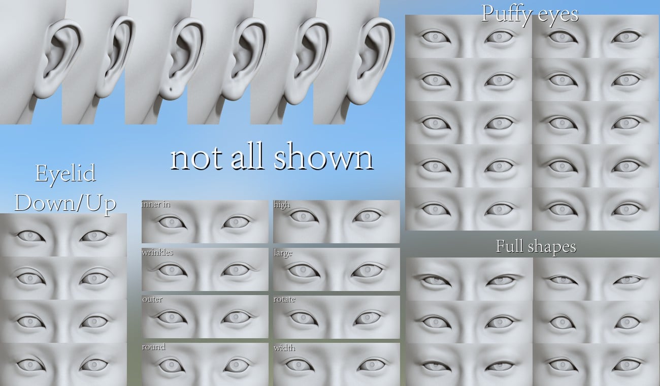 Mongolian Beauty - HD Faces and Morphs Mongolian Beauty - HD Faces and Morphs by: 3D-GHDesign, 3D Models by Daz 3D