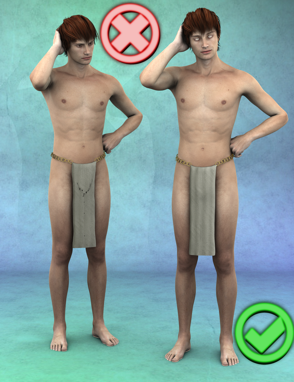 Clothing Smoothers for DAZ Genesis 2 Male(s) by: Sickleyield, 3D Models by Daz 3D