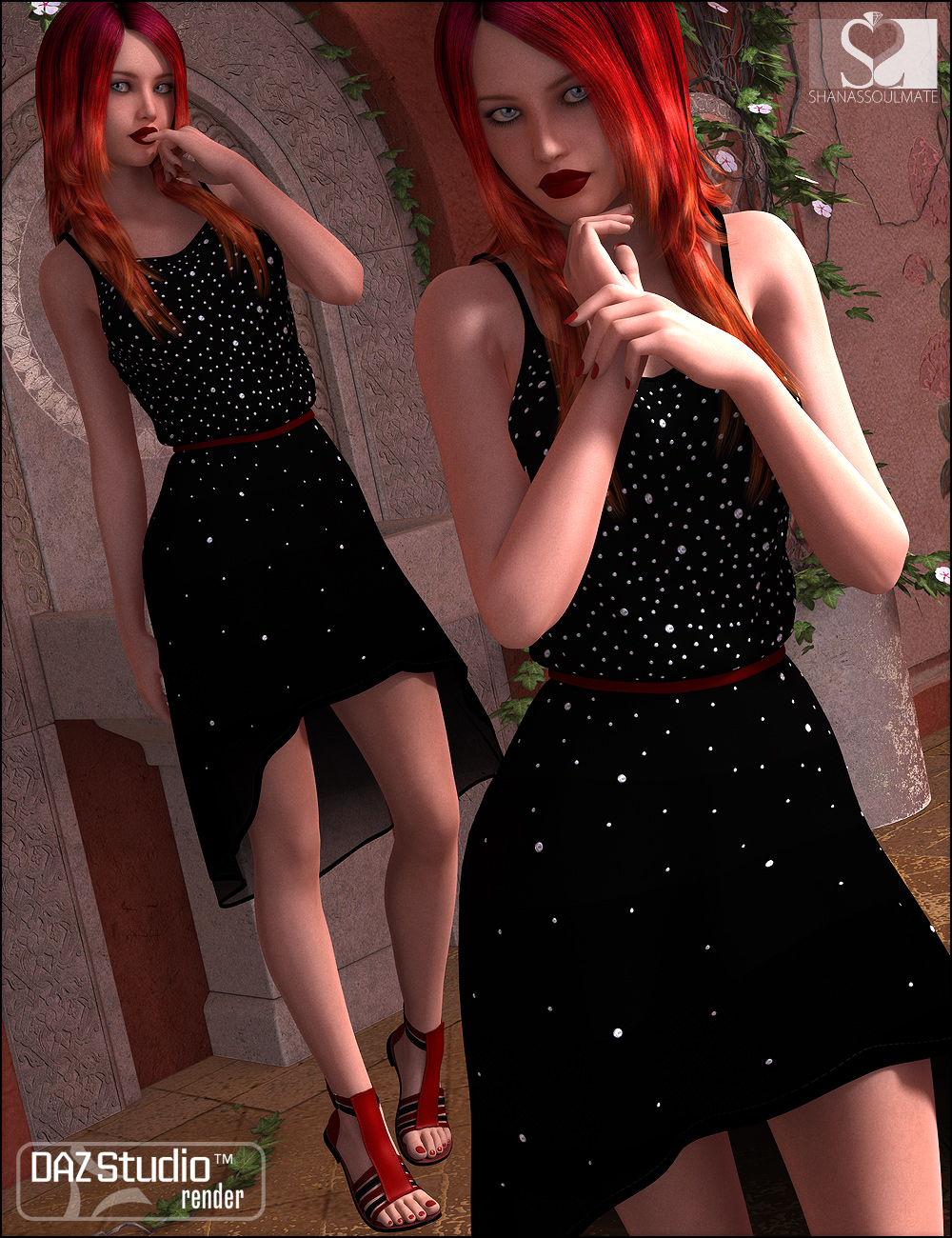 Textures for Hi-Lo Dress Textures for Hi-Lo Dress by: ShanasSoulmate, 3D Models by Daz 3D