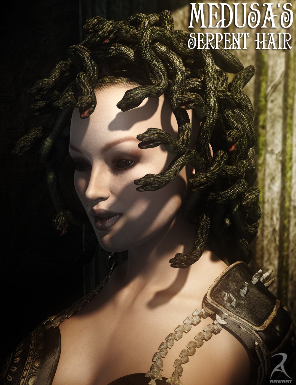Medusa's Serpent Hair by: RawArt, 3D Models by Daz 3D