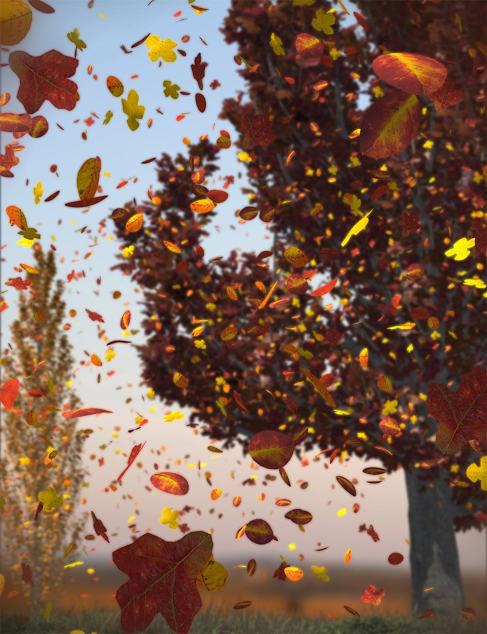 Orestes Falling Leaves by: Orestes Graphics, 3D Models by Daz 3D