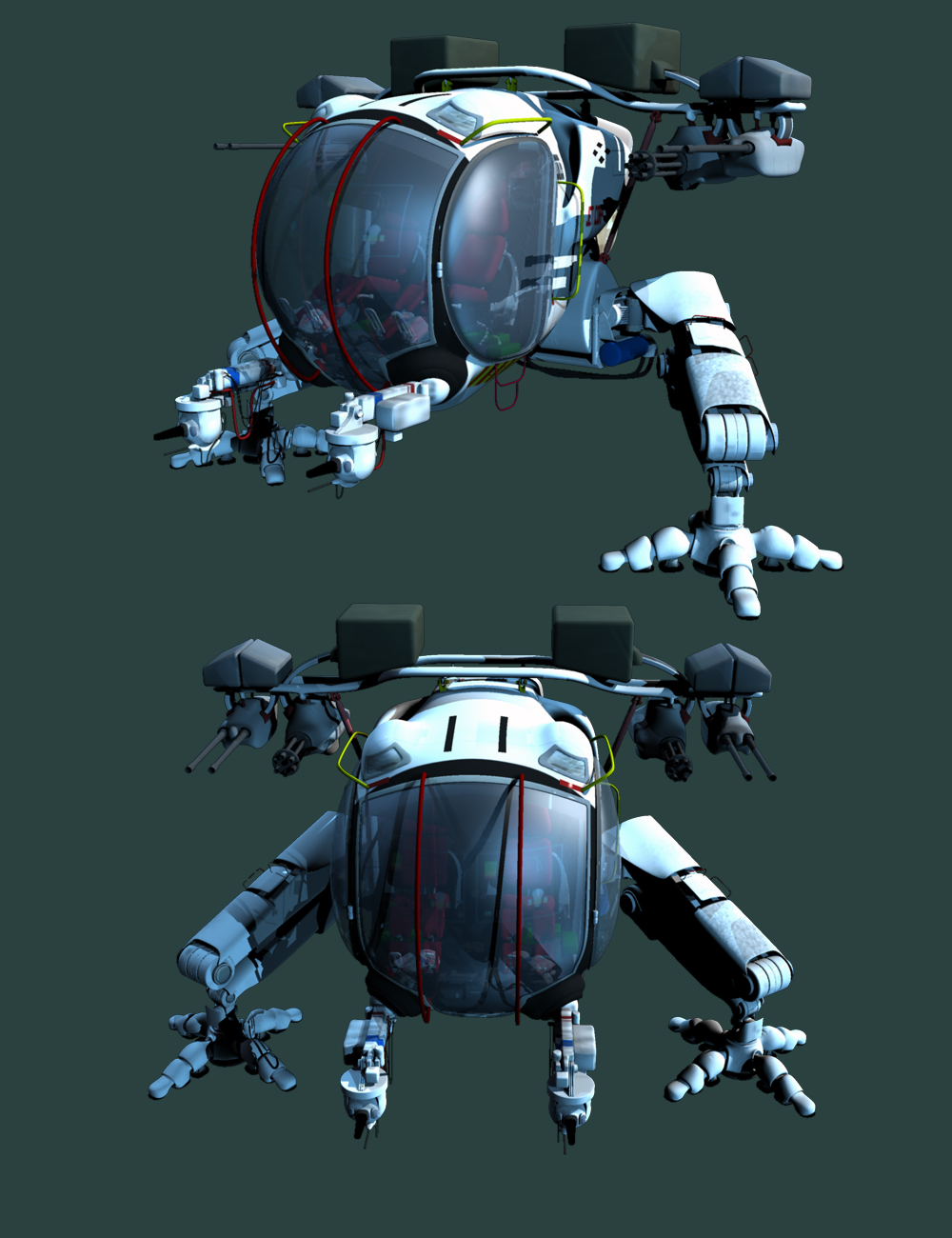 P.U.G Land Strider P.U.G Land Strider by: DarkMatter, 3D Models by Daz 3D