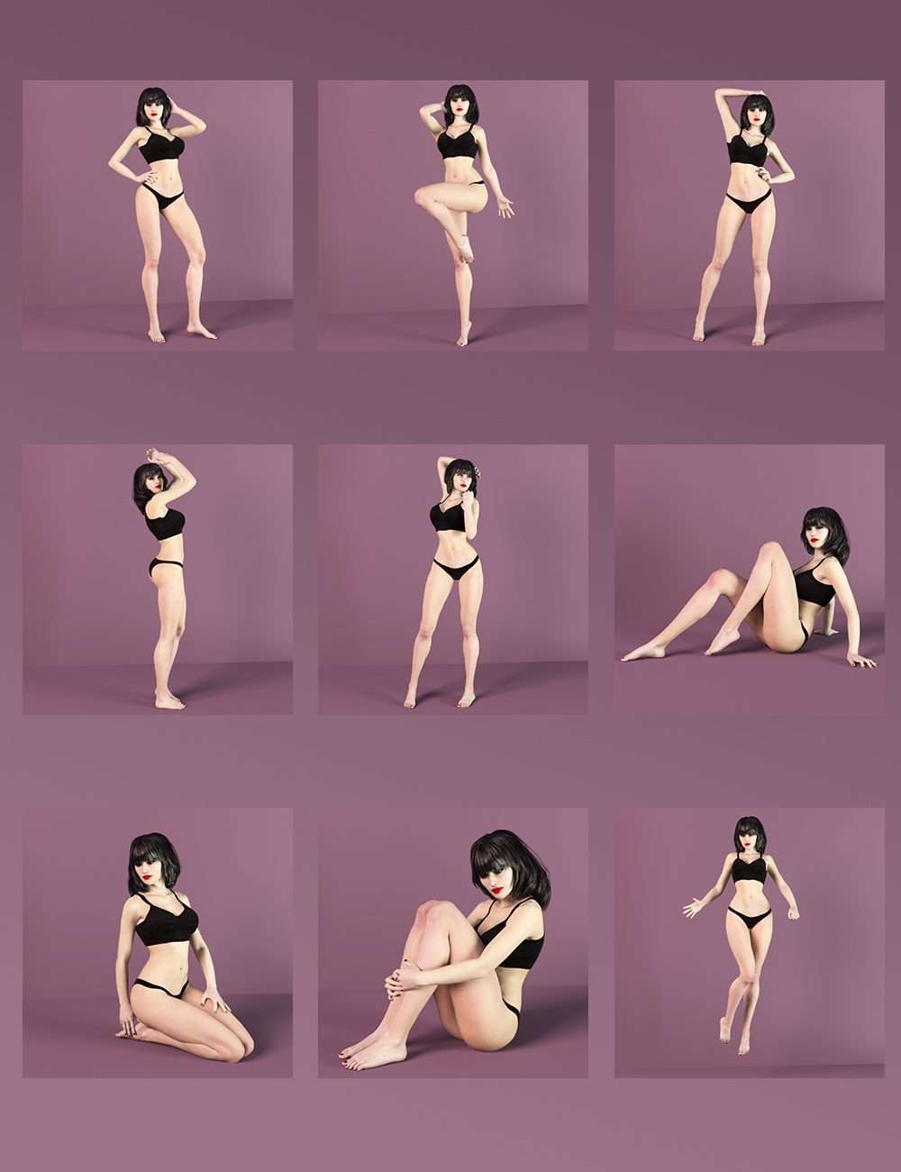 Dark Seduction - Succubus Poses by: Tengu23, 3D Models by Daz 3D