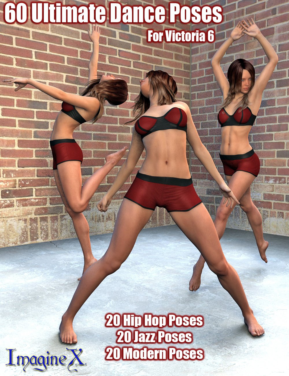 60 Ultimate Dance Poses for Victoria 6 by: ImagineX, 3D Models by Daz 3D