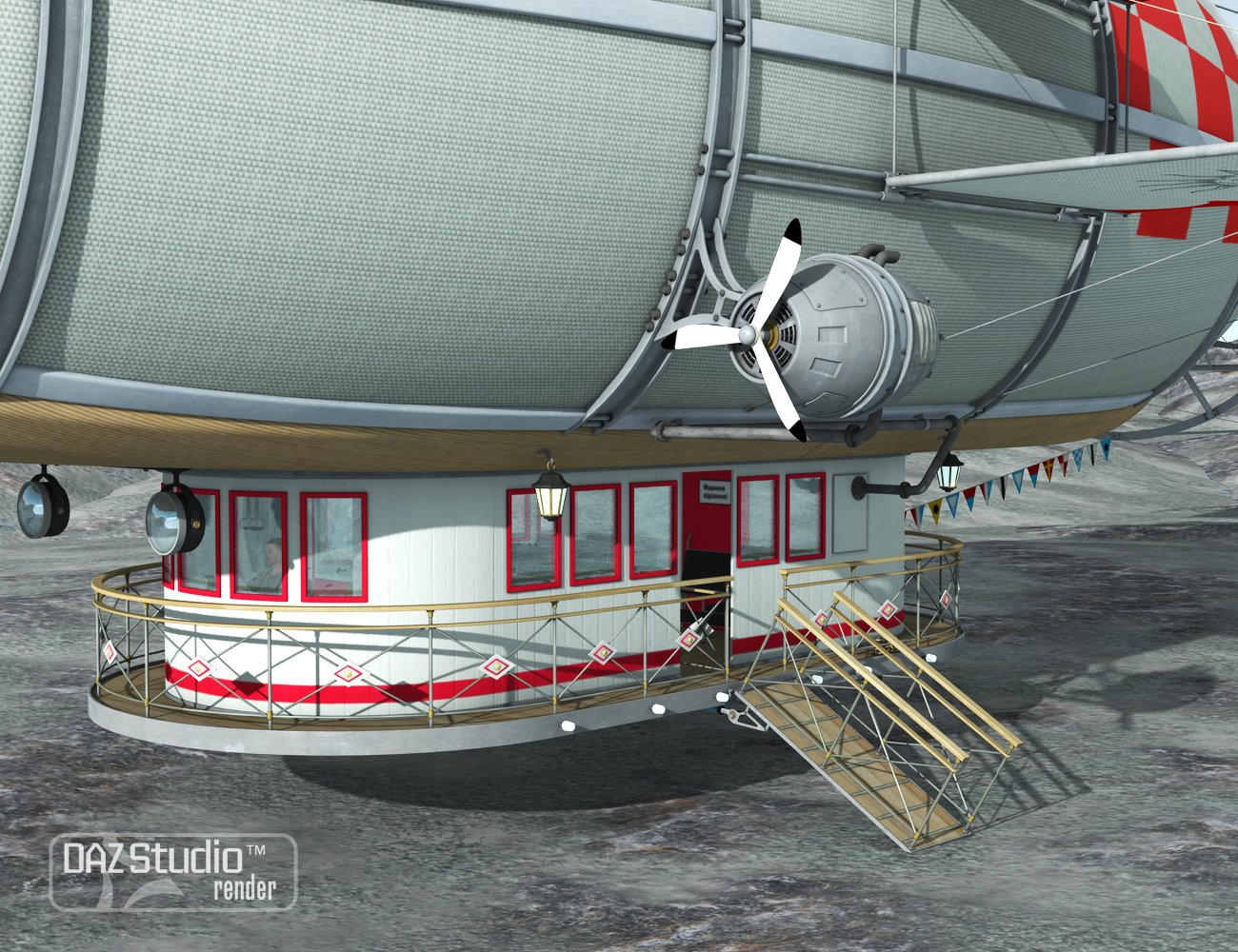 Dirigible Perun Dirigible Perun by: petipet, 3D Models by Daz 3D