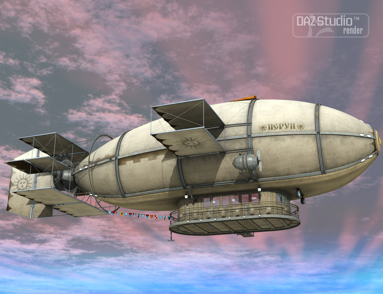 Dirigible Perun Dirigible Perun by: petipet, 3D Models by Daz 3D