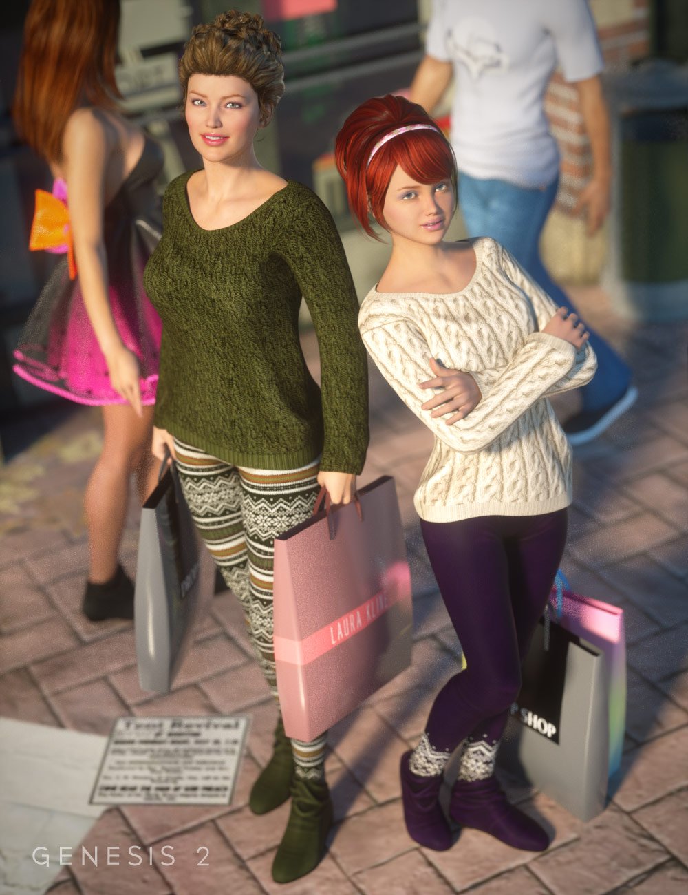 Cozy Fashion for Day at the Mall Outfit by: Arien, 3D Models by Daz 3D