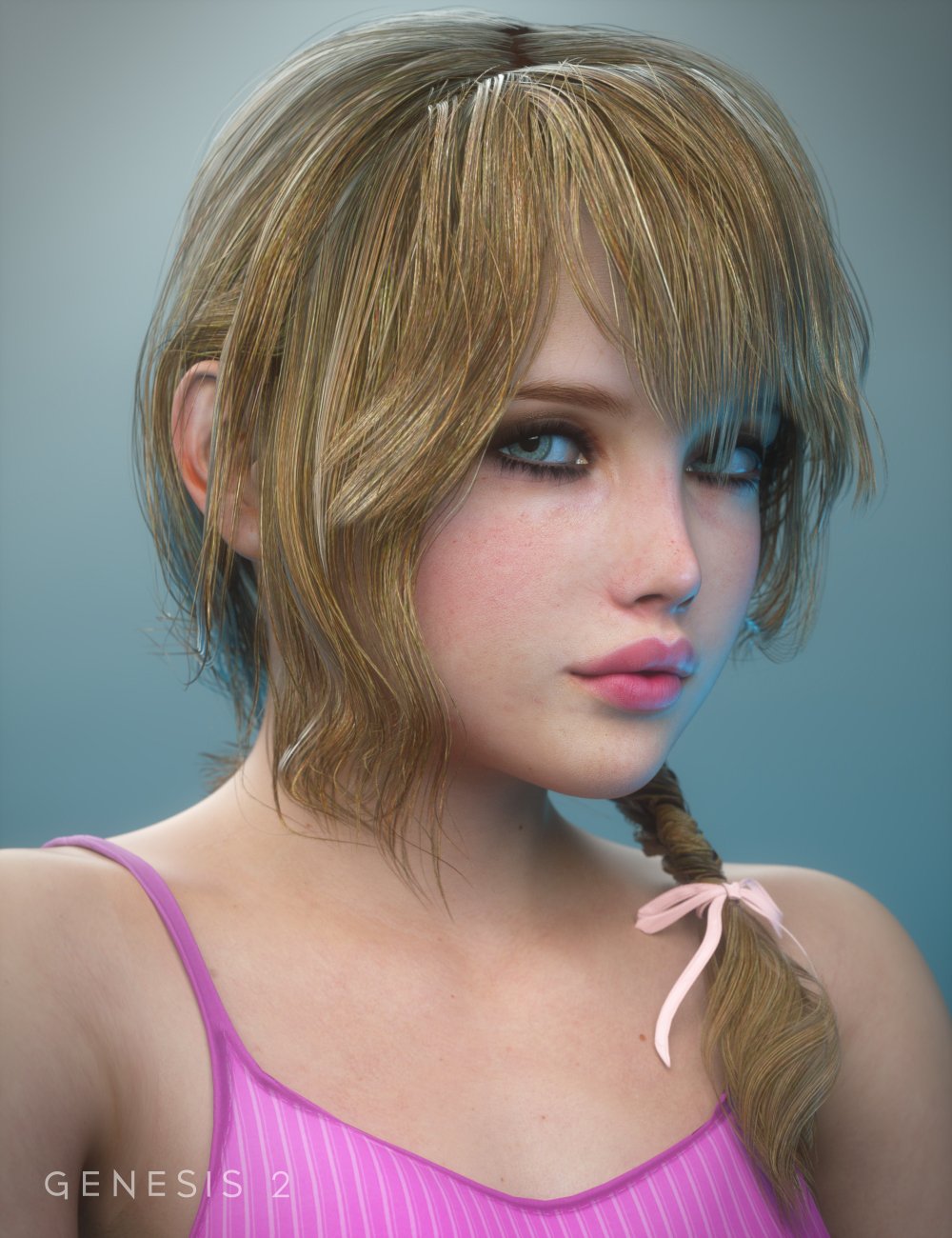Birthday Girl Hair for Genesis 2 Female(s) by: goldtassel, 3D Models by Daz 3D