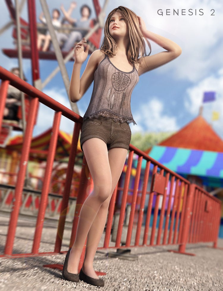 Weekend Fun for Genesis 2 Female(s) by: Nikisatez, 3D Models by Daz 3D