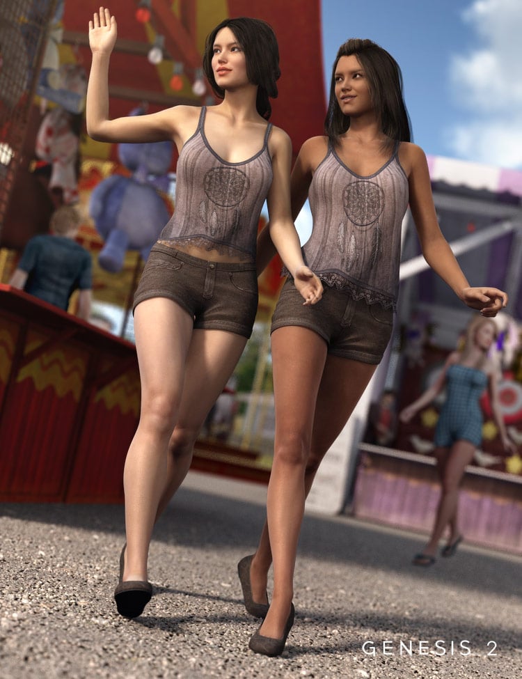 Weekend Fun for Genesis 2 Female(s) Weekend Fun for Genesis 2 Female(s) by: Nikisatez, 3D Models by Daz 3D