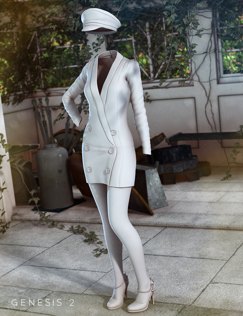 Noir Outfit for Genesis 2 Female(s) by: MadaSarsa, 3D Models by Daz 3D