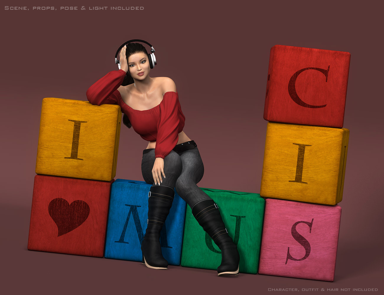 DM's More Than Words by: Daniemarforno, 3D Models by Daz 3D