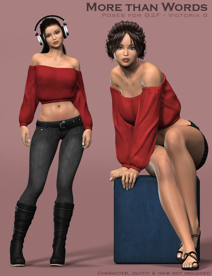 DM's More Than Words DM's More Than Words by: Daniemarforno, 3D Models by Daz 3D