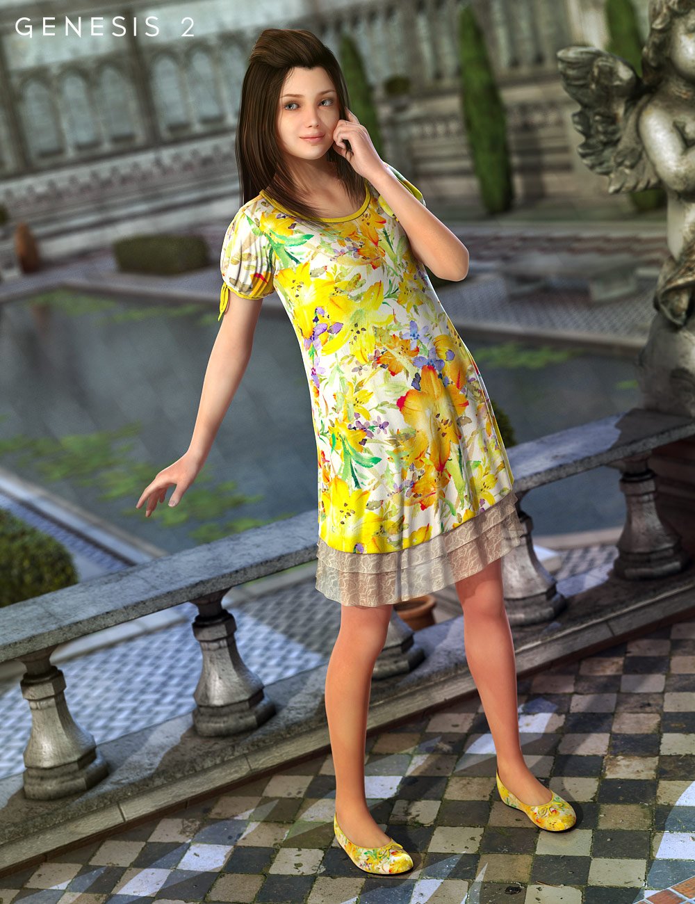 Memories of Summer for Genesis 2 Female(s) by: 4blueyes, 3D Models by Daz 3D