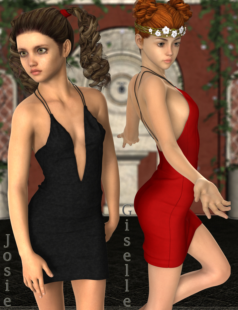 Plunge Dress For Genesis 2 Females Daz 3d