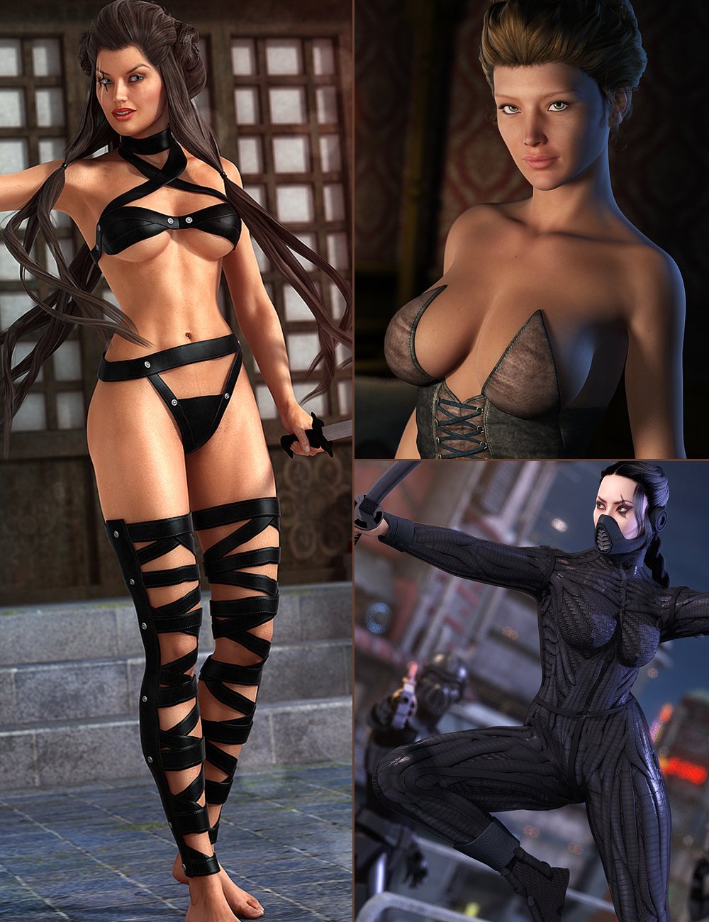 Femme Fatale Bundle by: , 3D Models by Daz 3D