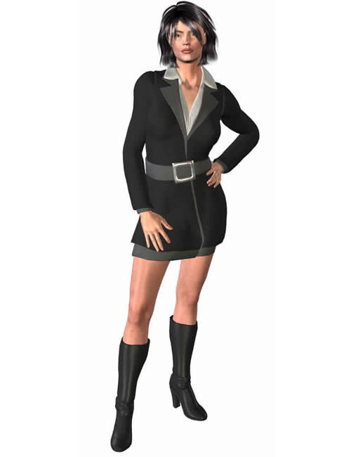 Dresscoat Italia for V3 by: , 3D Models by Daz 3D