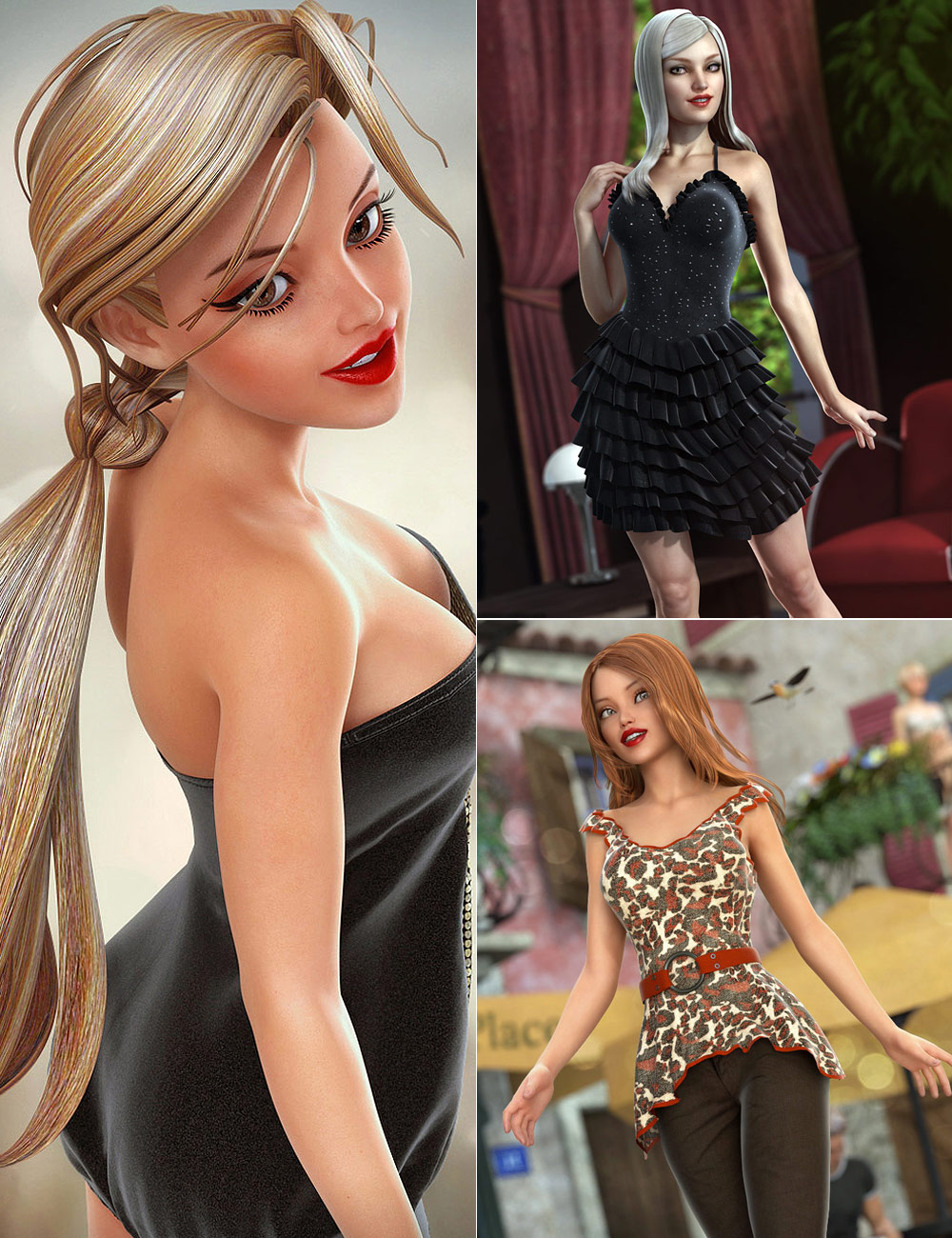 Refreshing Girl 6 Bundle by: , 3D Models by Daz 3D