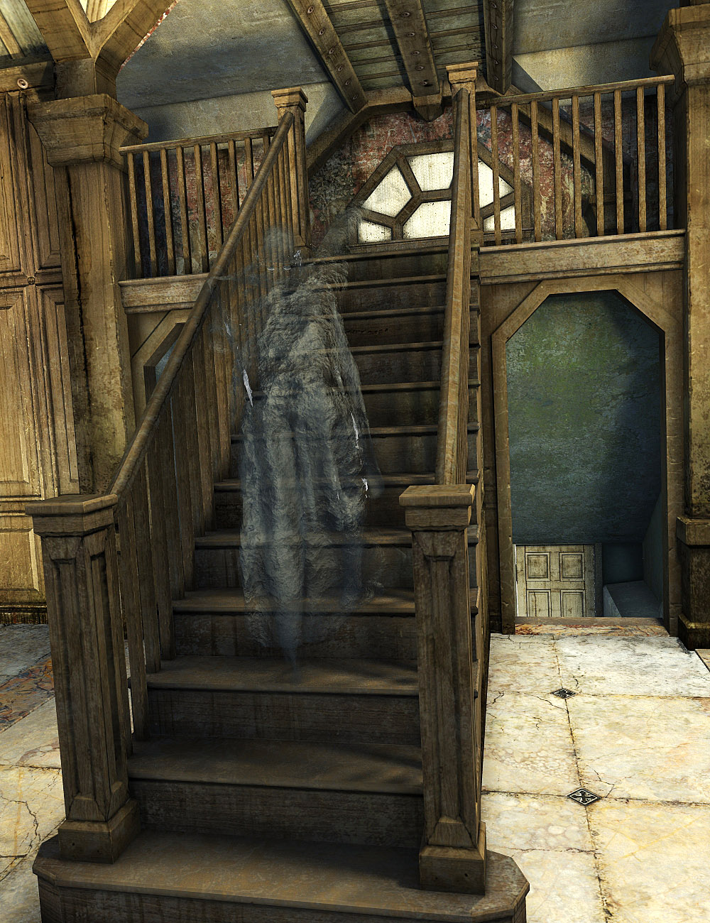The Barlow House Ravenskull Stair Hall The Barlow House Ravenskull Stair Hall by: The Management, 3D Models by Daz 3D