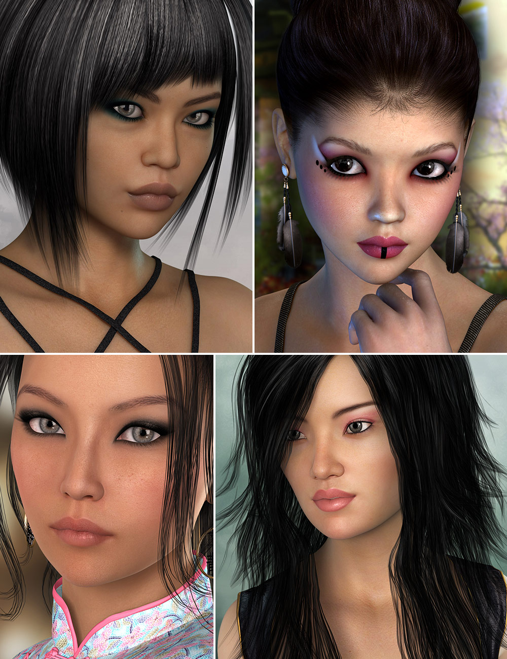 Mei Lin 6 Bonus Bundle by: , 3D Models by Daz 3D