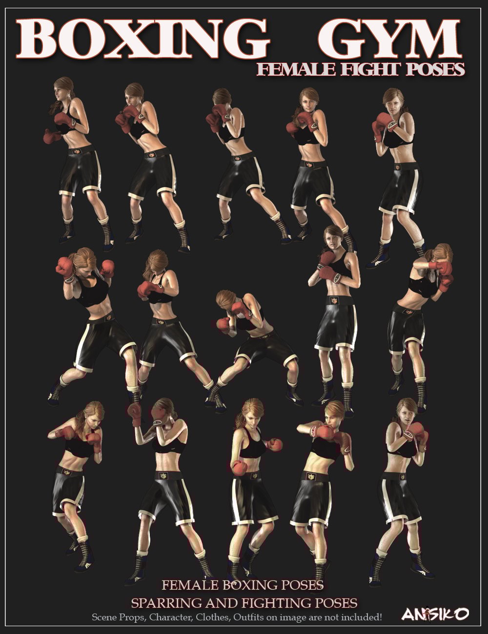 dynamic fighting poses