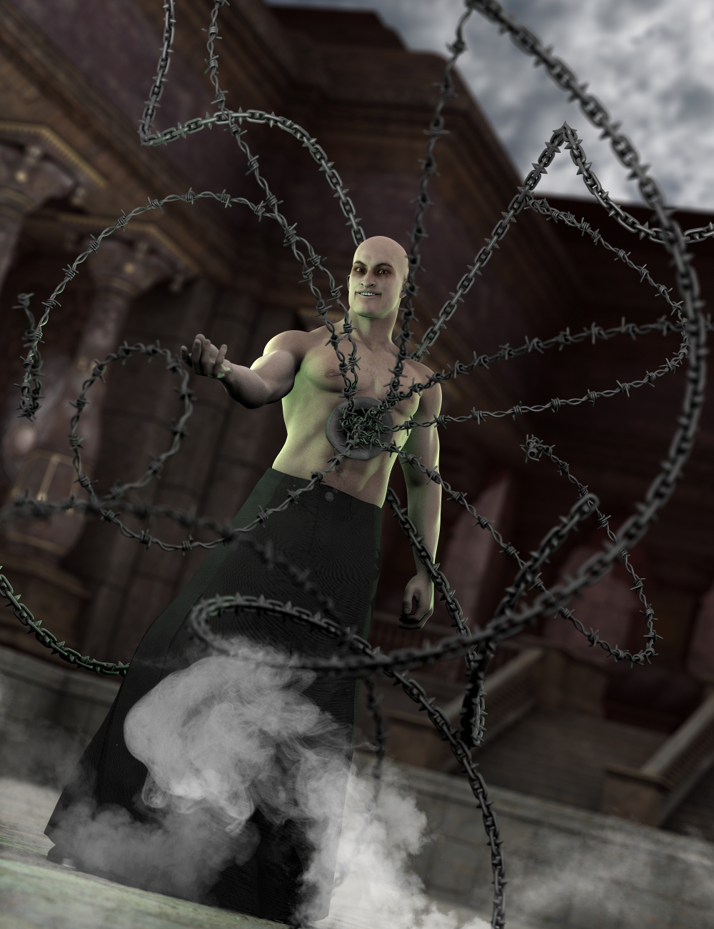 Strands of Horror for Genesis 2 by: Sickleyield, 3D Models by Daz 3D