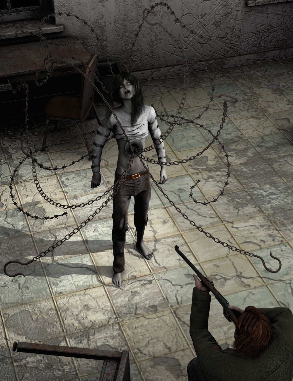 Strands of Horror for Genesis 2 Strands of Horror for Genesis 2 by: Sickleyield, 3D Models by Daz 3D