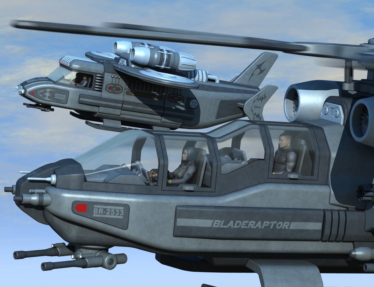 Sci Fi Flyer Bundle | Daz 3D