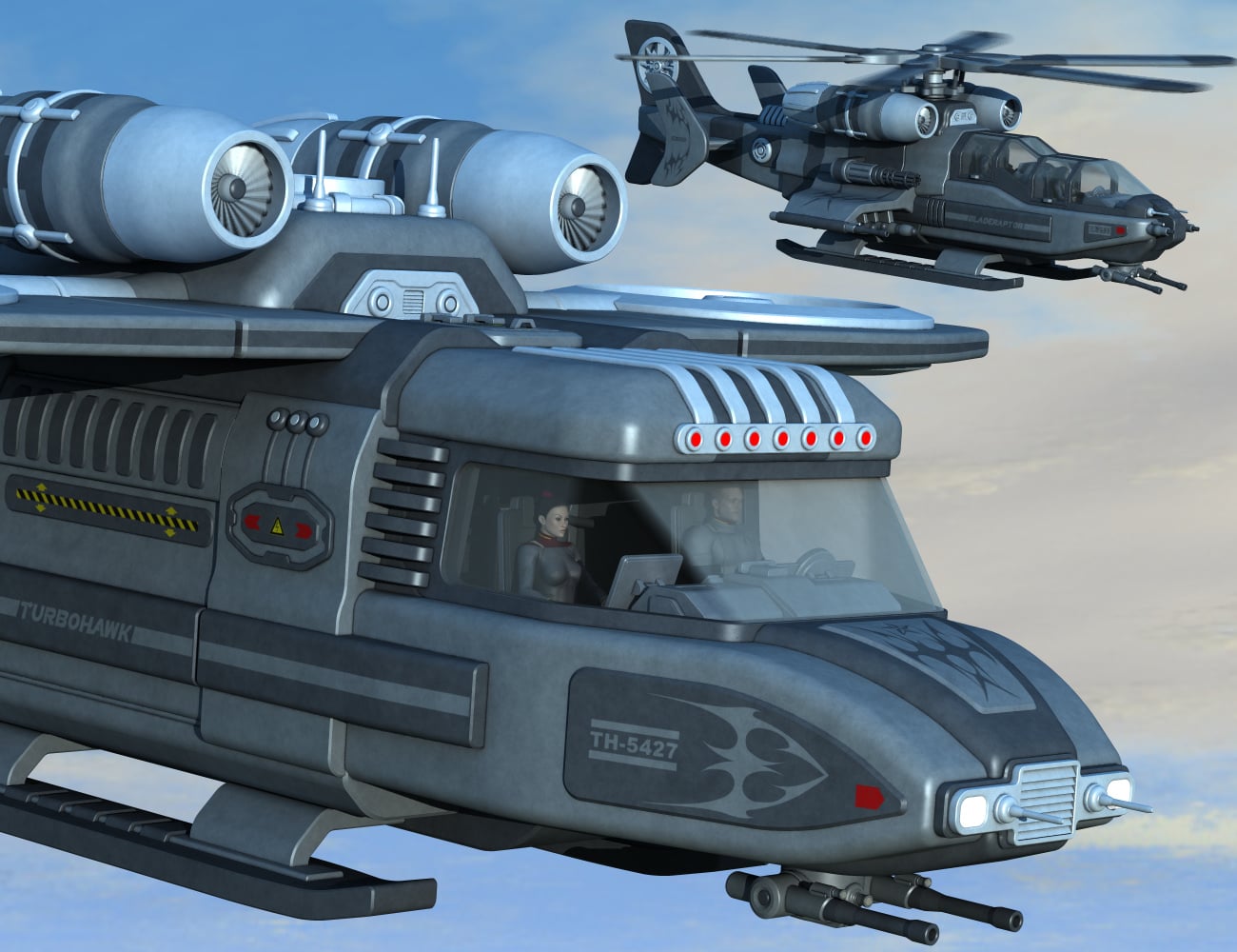 Sci Fi Flyer Bundle | Daz 3D