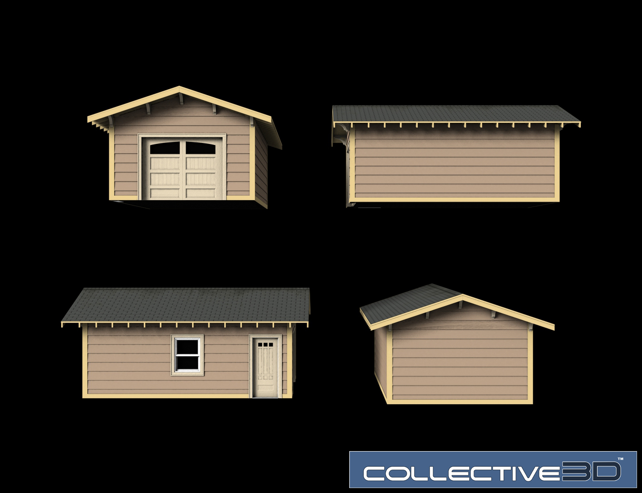 Collective3d Modern Home Exterior 2 by: Collective3d, 3D Models by Daz 3D