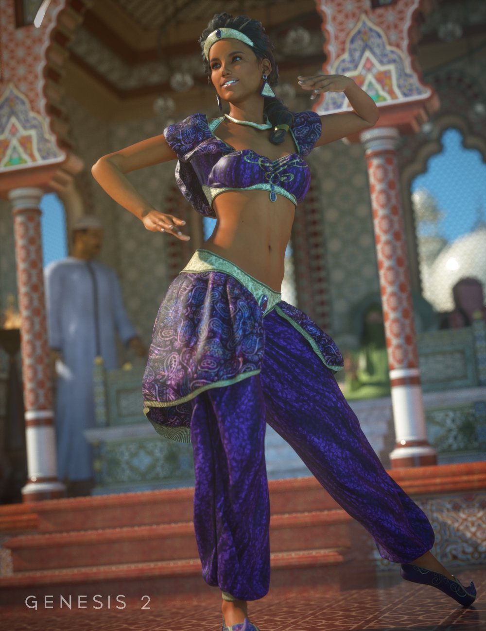 Desert Dancer Outfit for Genesis 2 Female(s) by: Barbara BrundonSarsa, 3D Models by Daz 3D
