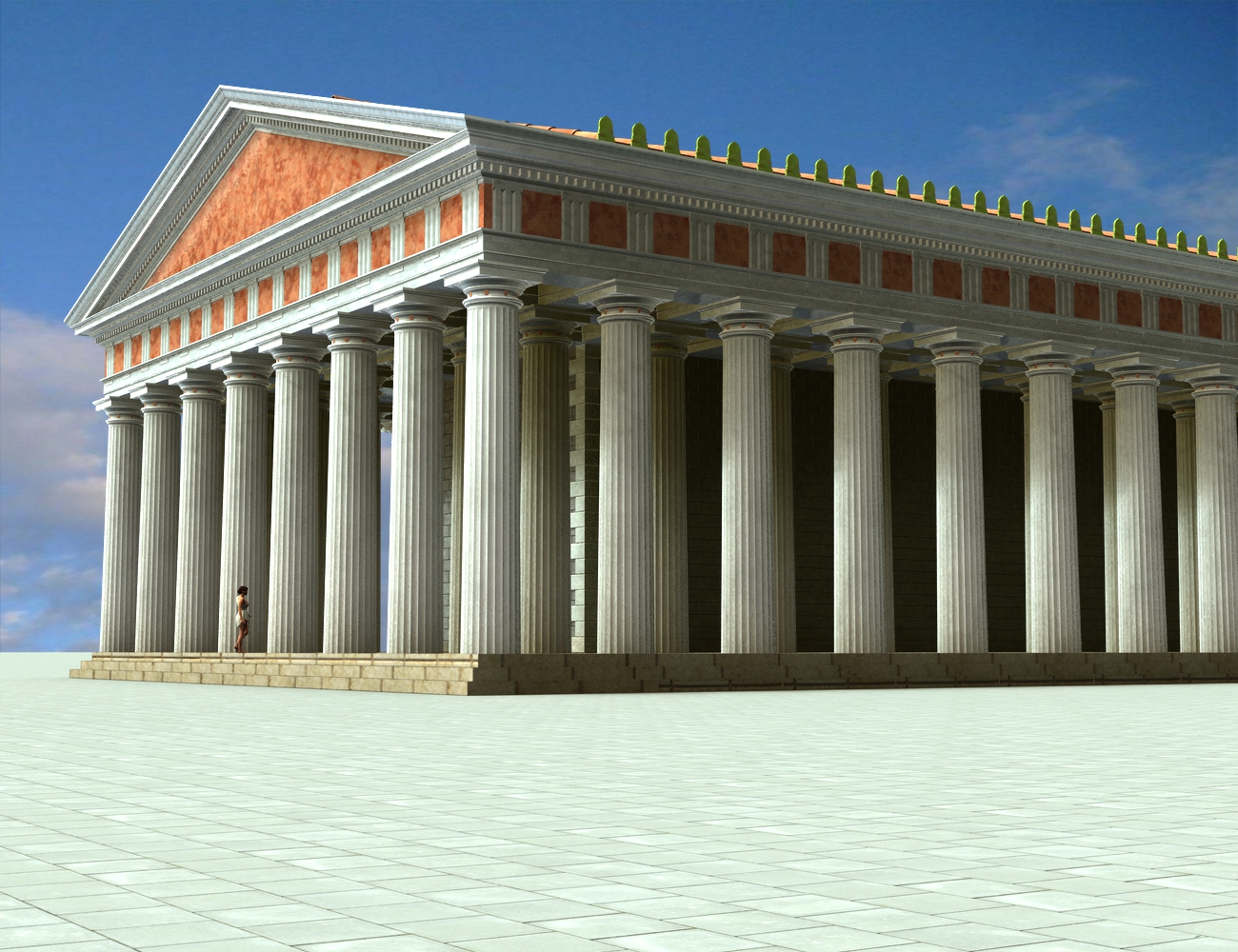 Roman Doric Ornamental Temple Kit | Daz 3D