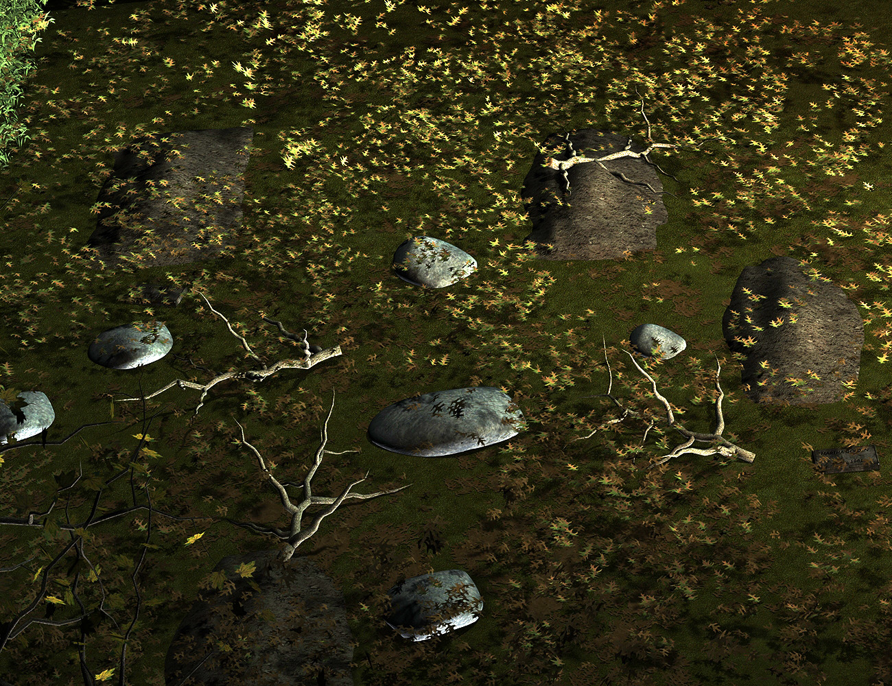 Ravenwood Cemetery - Ground Clutter | Daz 3D