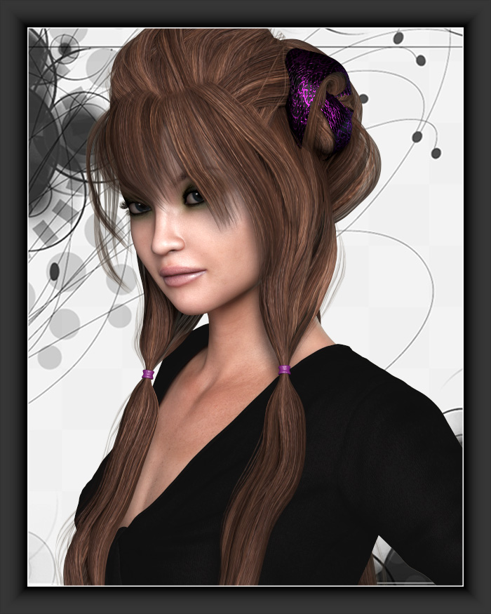 ShoXoloR for Thian Hair by: Shox-Design, 3D Models by Daz 3D